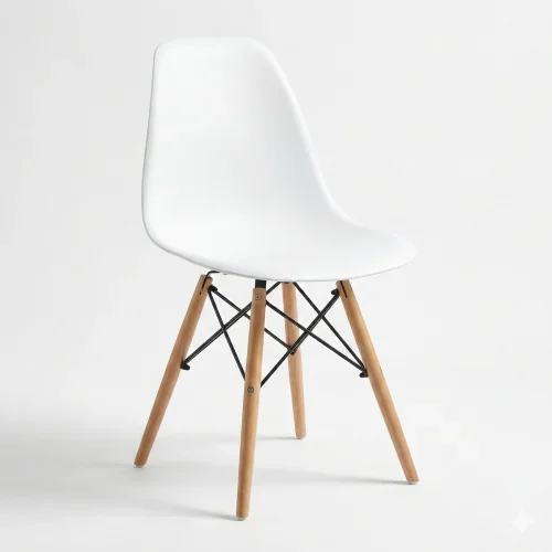 Chaise blanche scandinave