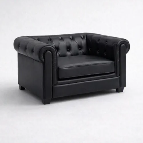 Black Leather Armchair Presid