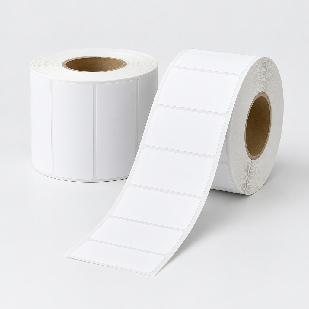 Rouleau d'étiquettes thermiques pour badges