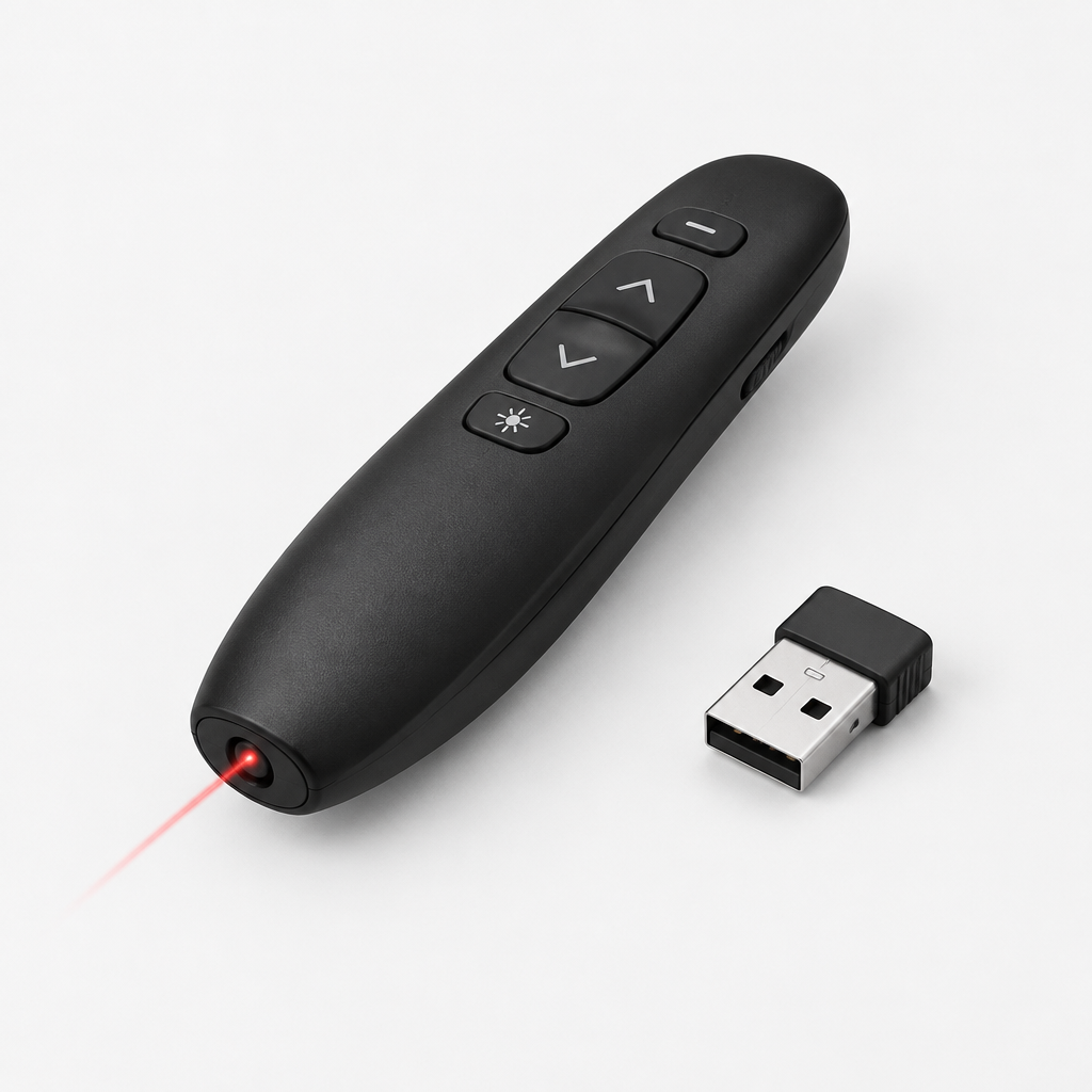Télécommande de présentation avec pointeur laser