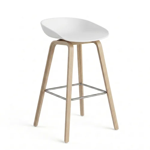 Tabouret Haut Scandinave - Blanche