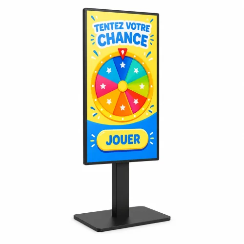 Prize Wheel Totem - vertical floor stand